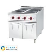 Electric Range With 4-Burner and Cabinet
