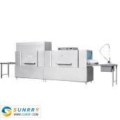Double Cylinder & Double Spray Tunnel Type Dishwasher Equipped With Double Dryer