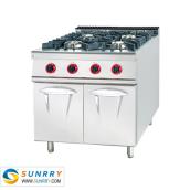Stainless Steel gas stove with 4 burners With Cabinet