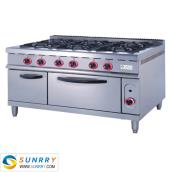 Gas Range With 6-Burner & Oven