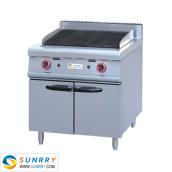 Gas Lava Rock  Grill with Cabinet