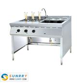 Gas Convection Pasta Cooker with Bain Marie and Blender Pan