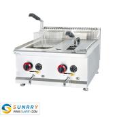 Gas temperature-controlled fryer