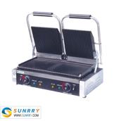 Electric Stainless Steel Double Panini Grill