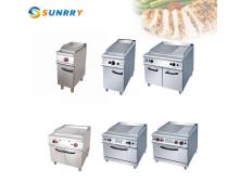 Floor Type Electric Gas Griddle Grill Machine