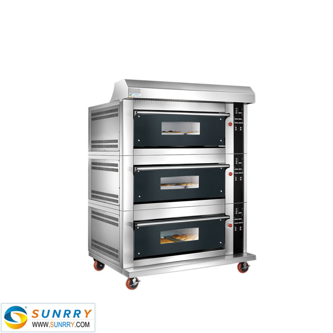 Luxurious Separable Glass Door Gas Deck Oven With Spray Function