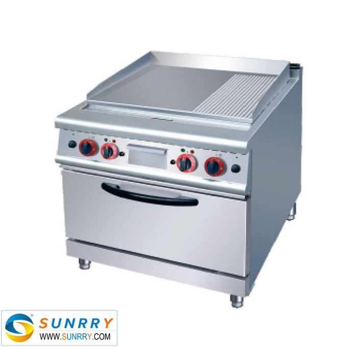 Floor Type Electric Gas Griddle Grill Machine