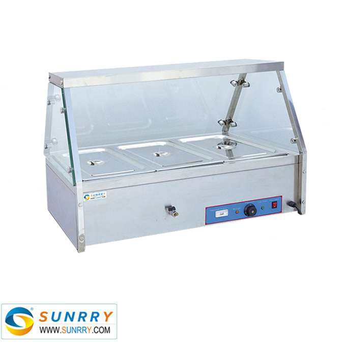 Counter top bain marie display with pans