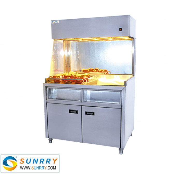 Vertical Electric Chips Warmer with cabinet