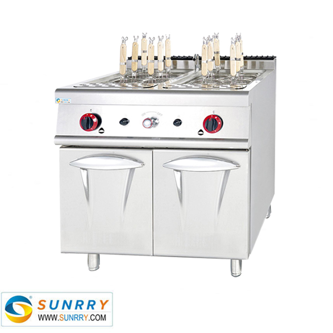 Gas Pasta Cooker with Cabinet