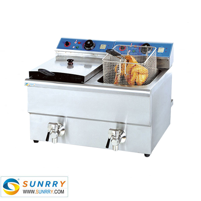 Counter Top Electric 1-Tank Fryer with Safety Oil Valve