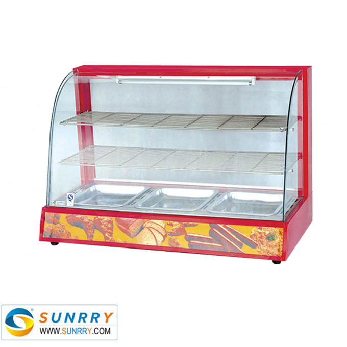 Electric Curved Glass Warming Showcase